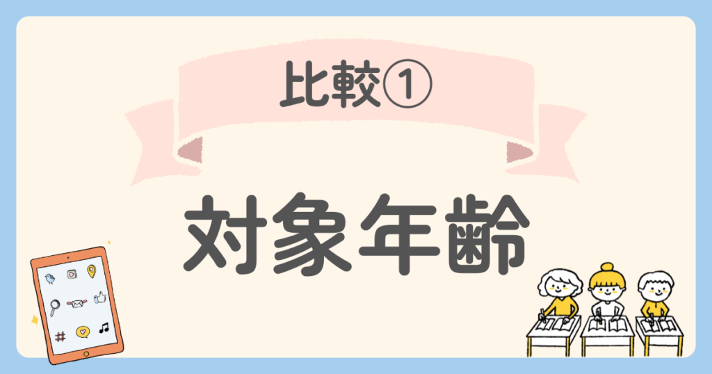 まるぐランド　天神　対象年齢を比較