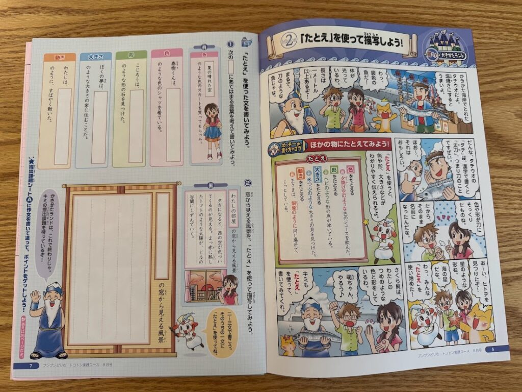 ブンブンどりむ メインテキストの中身